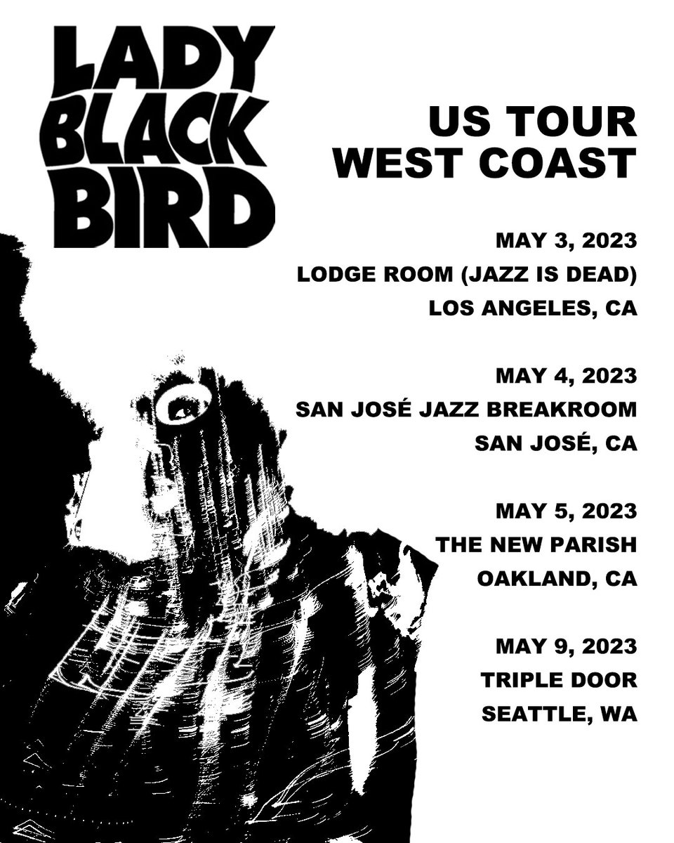 US West Coast Tour is on the way! Who will I see there? ✨🖤 Tickets: linktr.ee/ladyblackbird