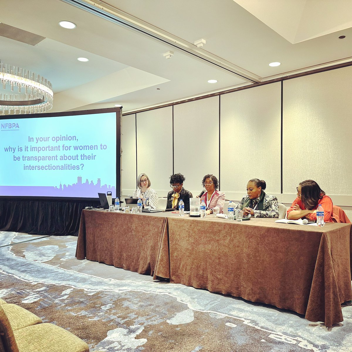 Why is it important for women to be transparent about their intersectionalities? “To treat each other the way we want to be treated.” That’s how we Truly show respect. - Wanda Bernard-Bailey on the amazing panel of black women leaders with @ICMA #SheLeadsGov at #NFBPA @nfbpa1