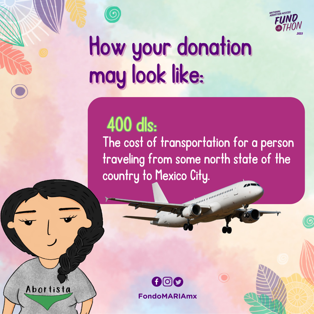 FondoMARIAmx's tweet photo. Donating to Fondo MARIA is supporting those who choose to have an abortion ✨ Support our job by joining #Fundathon @AbortionFunds 💸
👉🏽 Learn more about us: https://t.co/LJbeIYIzfd
💚 Every dollar counts 💚 https://t.co/41vGEv3YZg