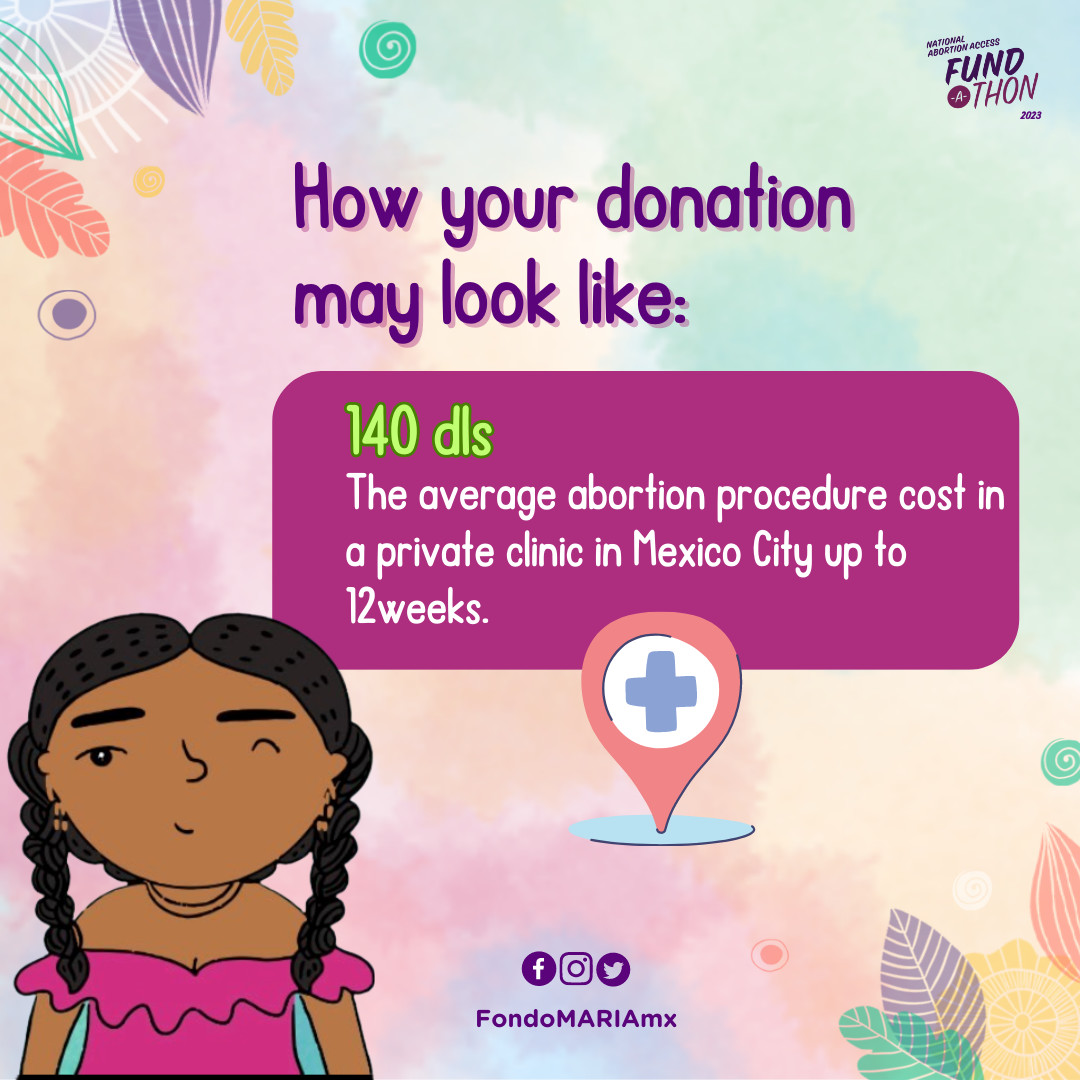 FondoMARIAmx's tweet photo. Donating to Fondo MARIA is supporting those who choose to have an abortion ✨ Support our job by joining #Fundathon @AbortionFunds 💸
👉🏽 Learn more about us: https://t.co/LJbeIYIzfd
💚 Every dollar counts 💚 https://t.co/41vGEv3YZg