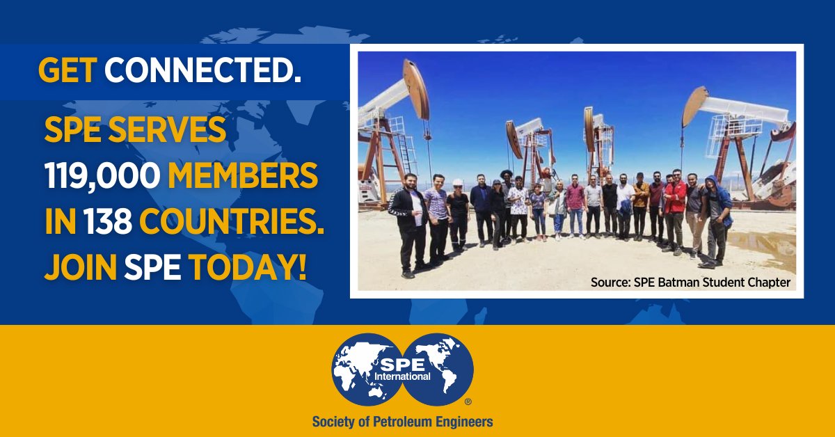 SPEtweets's tweet photo. Broaden your circle of professional contacts and accelerate your career development through networking.
Become an SPE member today! https://t.co/iiSMz5tILy
#WeAreSPE #JoinSPE https://t.co/rltEP8duIn