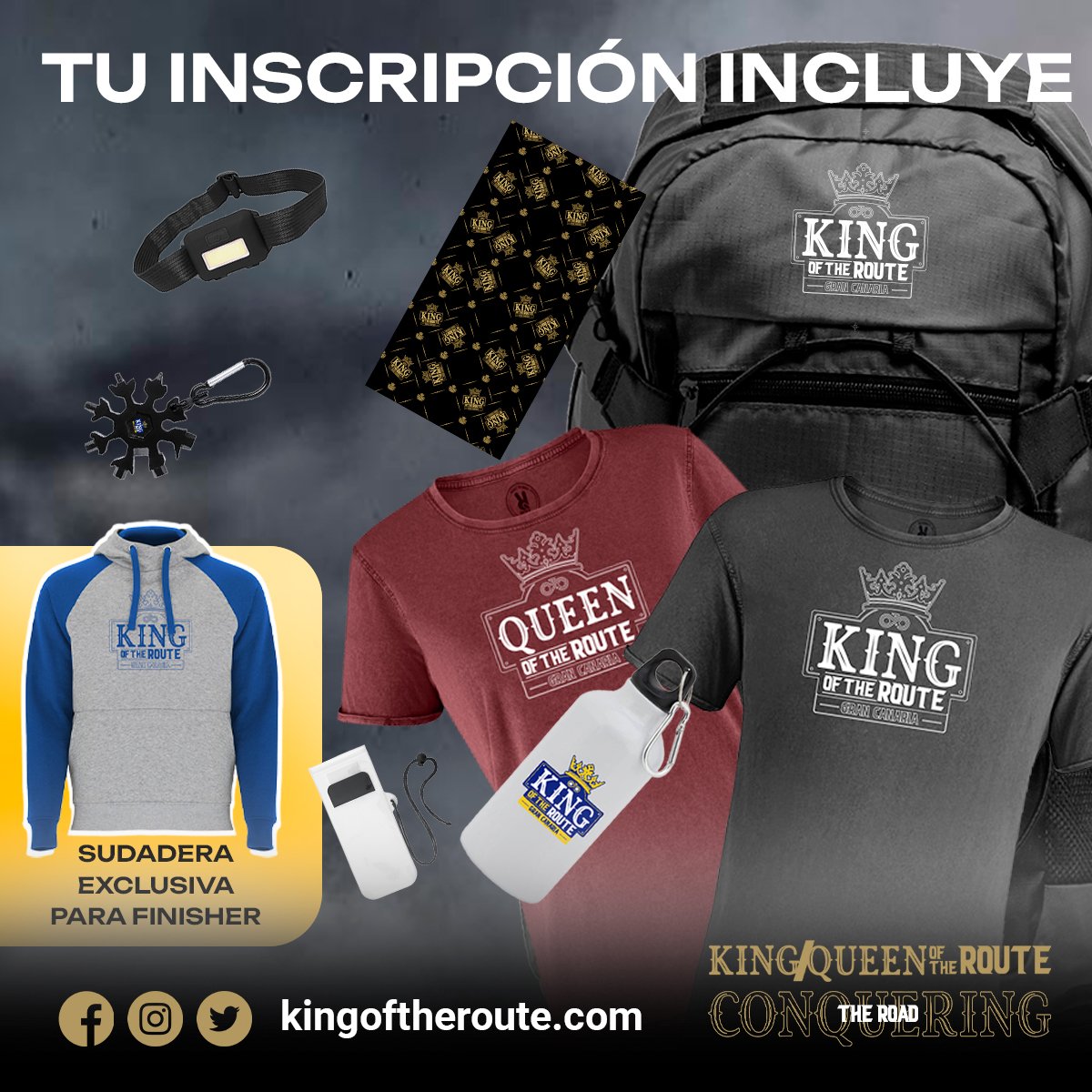 👑¿ᴘʀᴇᴘᴀʀᴀᴅᴏ ᴘᴀʀᴀ ᴄᴏɴᴠᴇʀᴛɪʀᴛᴇ ᴇɴ ᴇʟ ᴠᴇʀᴅᴀᴅᴇʀᴏ ʀᴇʏ o ʀᴇɪɴᴀ ᴅᴇ ʟᴀ ʀᴜᴛᴀ?

✨ Con la inscripción en #KingOfTheRoute tendrás derecho a la BOLSA del PARTICIPANTE

📝 Inscríbete YA
📎 LINK bitly.ws/Dsn2

👇 Más INFO  kingoftheroute.com