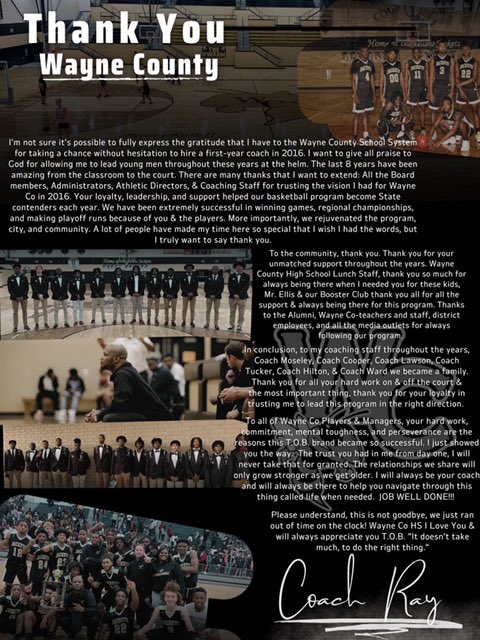 Thank you Wayne Co🏀🐝🙏🏾