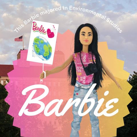 This #BarbieGirl knows that a world of plastic is NOT fantastic! #KUenviro