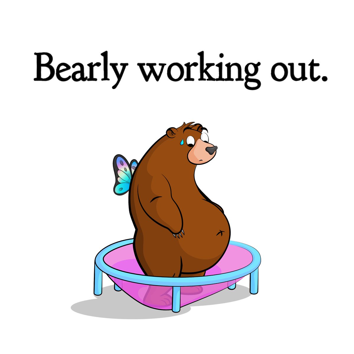 BearlyCreating's tweet image. Bearly realizing life has its ups and downs🎢. It’s all part of the journey.🦋✨