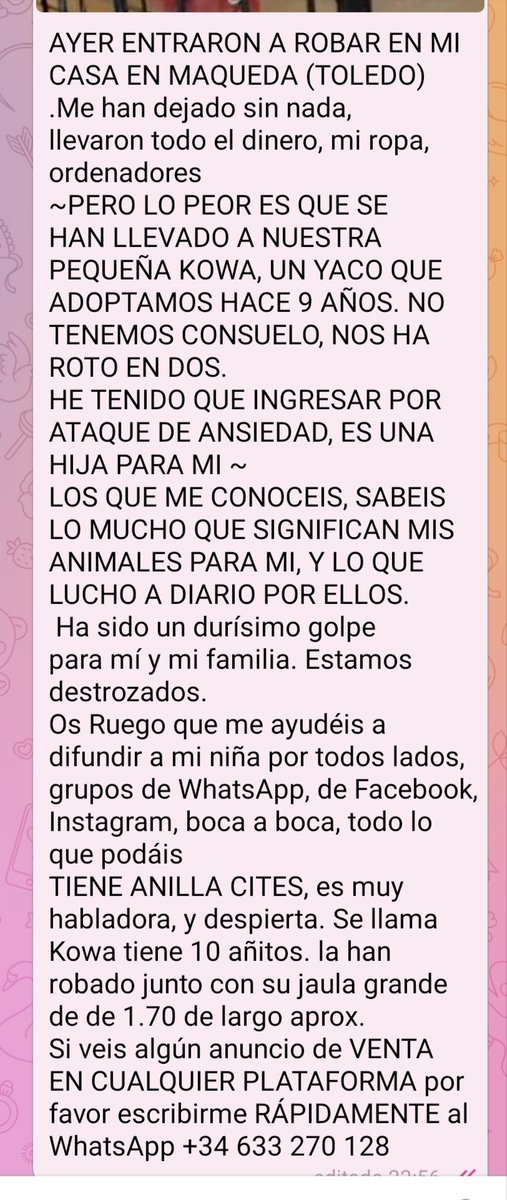 SilviaMylo's tweet photo. Por favor difundir por todas partes ‼️
😢 🆘 📢 📢 📢 📢 📢 https://t.co/ED24HOhzWI