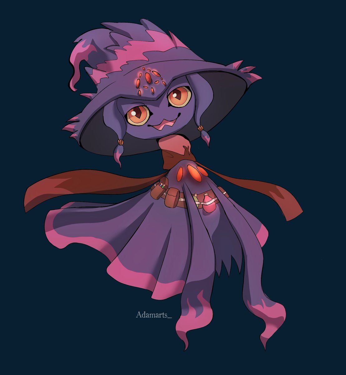 Mewwikyu's tweet photo. #ムウマージの日 I love the hat ghost https://t.co/NqgqoOqFJw