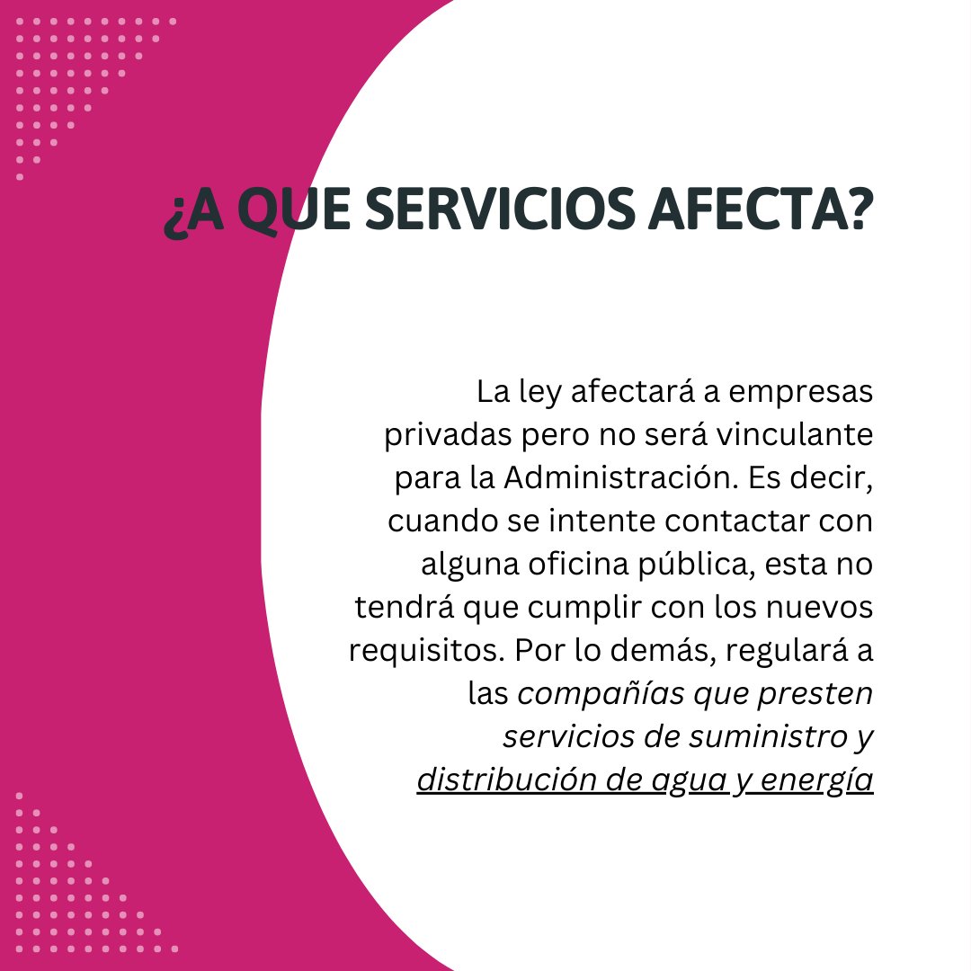 INARIIntLab's tweet photo. Ley de Atención a Cliente 

Todo el mundo se ha enfrentado alguna vez a una llamada interminable de un teléfono de atención al cliente. Inconvenientes relacionados a ello son los que pretende evitar la ley de Servicios de Atención al Cliente.

¿Que opinas? https://t.co/ppkca6K7Yr