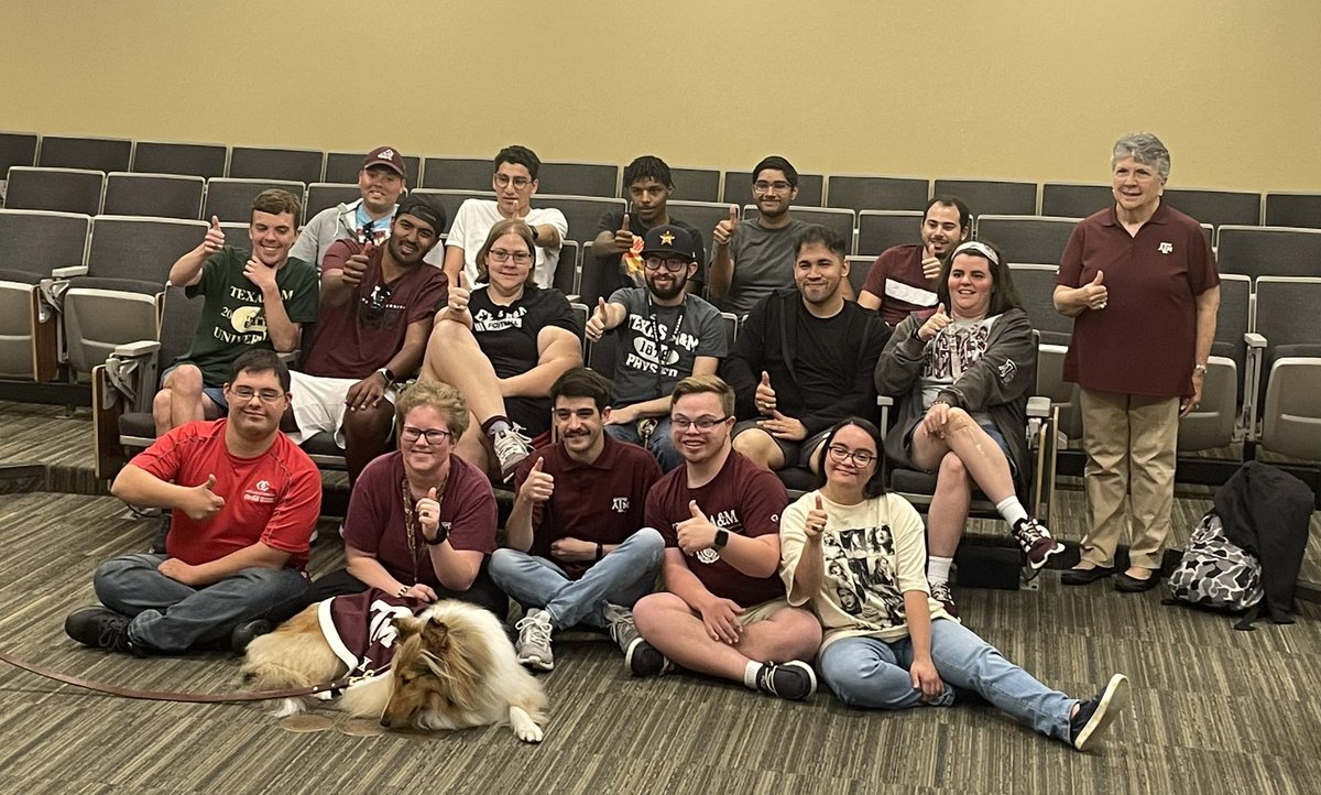 We enjoyed meeting the First Lady of Aggieland today! Thank you Reveille for visiting with us today!