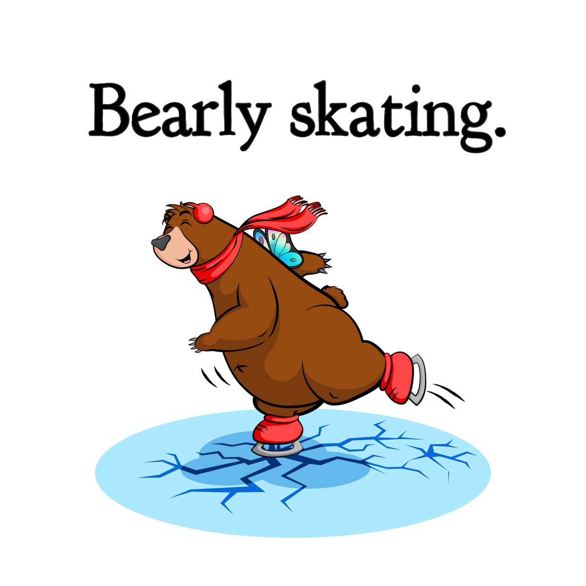 BearlyCreating's tweet image. Bearly breaking the ice ❄️