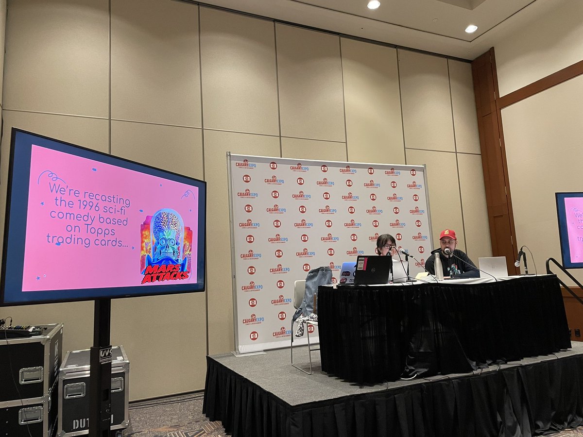 thenerdrm's tweet photo. We have @Repodcasting LIVE at the @Calgaryexpo Podcast Stage!! https://t.co/jV92JArWCL