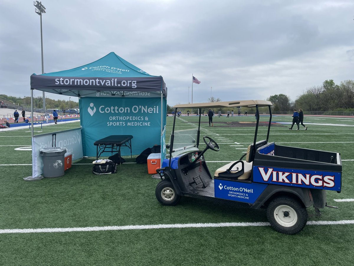 Showtime!!! 2023 Camien-Welch Invitational Track  Meet at Seaman High School. 27 schools! Should have some great performances tonight! I’m locked and loaded in case of any injuries! Hopefully I stay dry and bored!!! 😎<a href="/co_sportsmed/">Stormont Vail Sports Medicine</a>