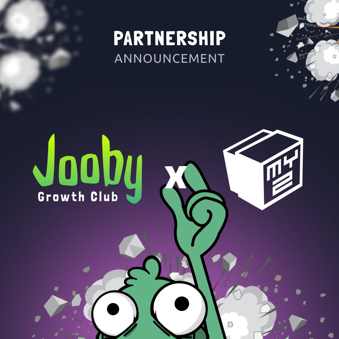 Exciting news! Jooby Growth Club and MY SQUARE have joined forces to create a more inclusive Web3 environment and NFT community. Check out our latest article for all the details!

tinyurl.com/w8sf2nfp

Every Interaction will be considered for OG role
discord.com/invite/JoobyDAO