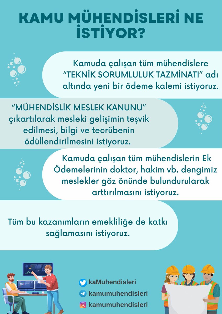 Kamu mühendislerine % 100 bile yapılsa Kamu işçilerinin aldığı maaşın altında kalıyor. Üst alttan az maaş alamaz da demiyorum aynı alsak gene razı duruma getirdiler bizi. Sesimizi duyurur musunuz @kaMUhendisleri #KaMuhendisleri #ortasayfa @RTErdogan @kilicdarogluk @meral_aksener