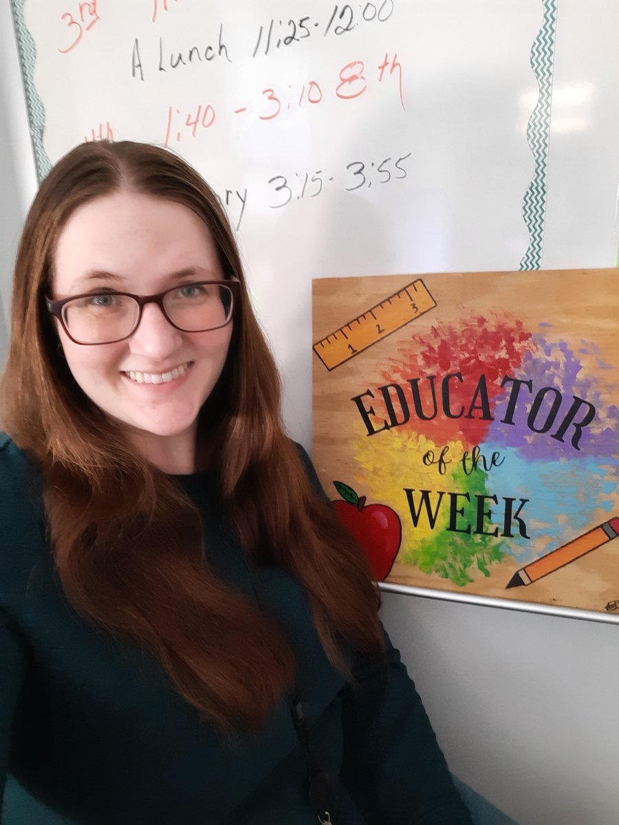 I was honored to be named one of the Educators of the Week at Ferris HS this week! #FerrisisFamily #FerrisForward