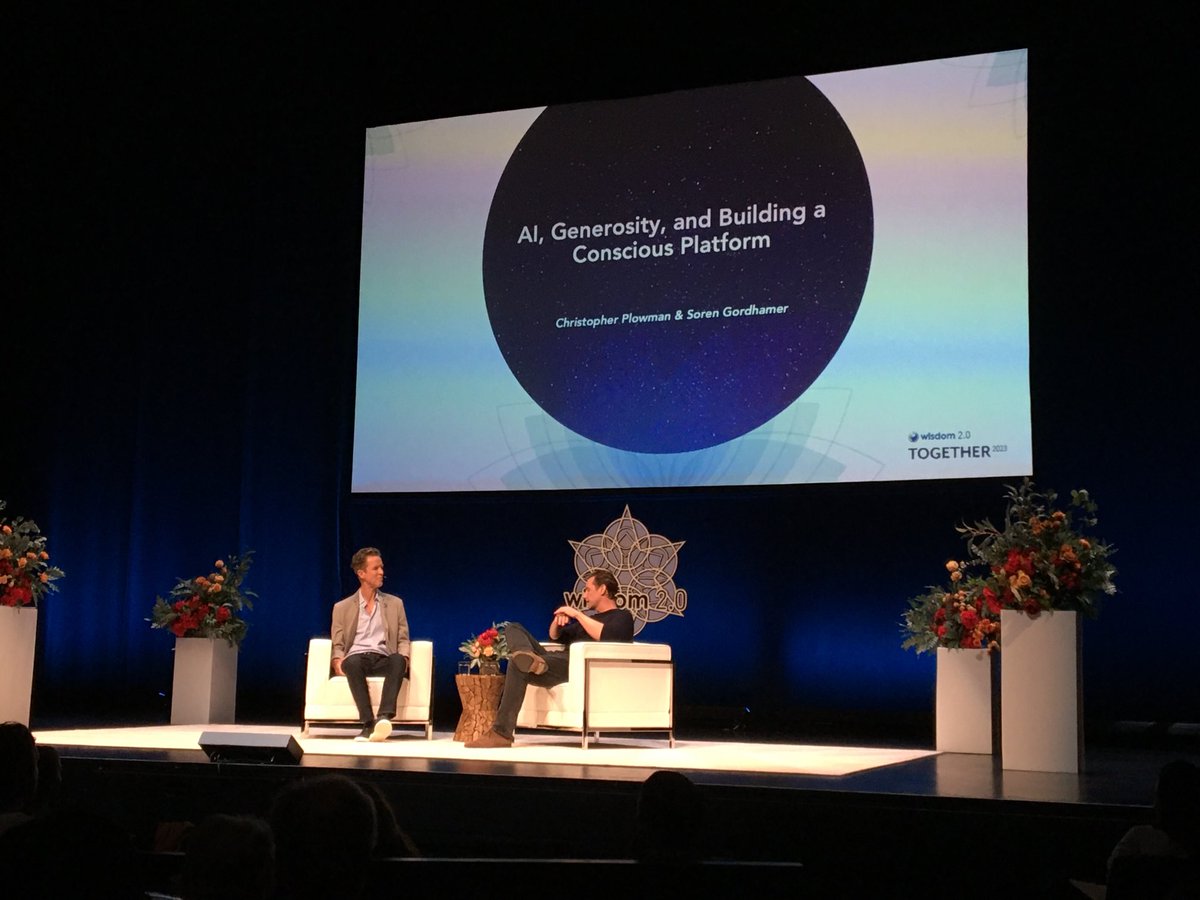 You can’t retrofit diversity or community. You need to start with it. Christopher Plowman, CEO who brought you Insight Timer. ⁦<a href="/Wisdom2conf/">Wisdom 2.0</a>⁩