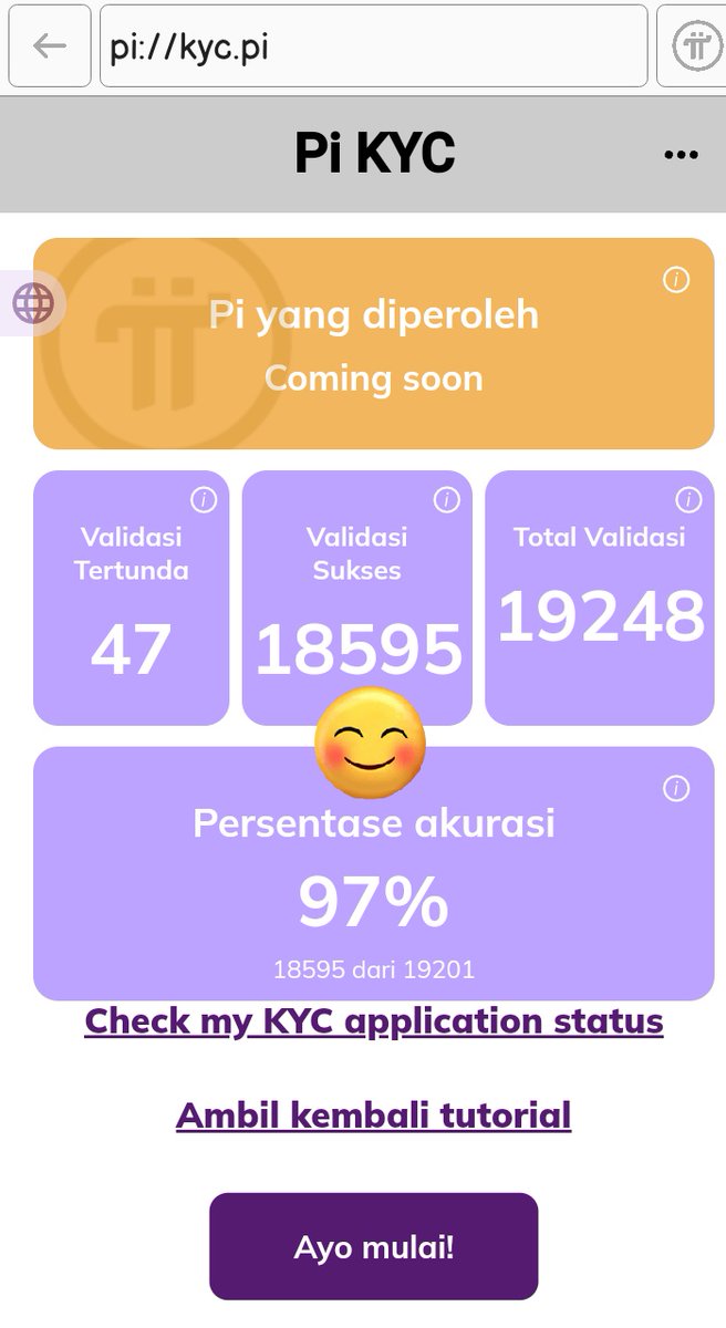 ijalmameh's tweet photo. Hallo validator kyc #pinetwork, apa kabar hari ini? Semoga kalian banyak dapat data validasi sehingga reward #coin #pi juga besar. Tetap semangat. 
#PiValidators #PiKYC #PiMainnet #PiMall #PiPCM #PiMarketplace #PiCoreteam #ValidatorKYCPi #WhatIDoForPi https://t.co/KZJ1L1LLlL