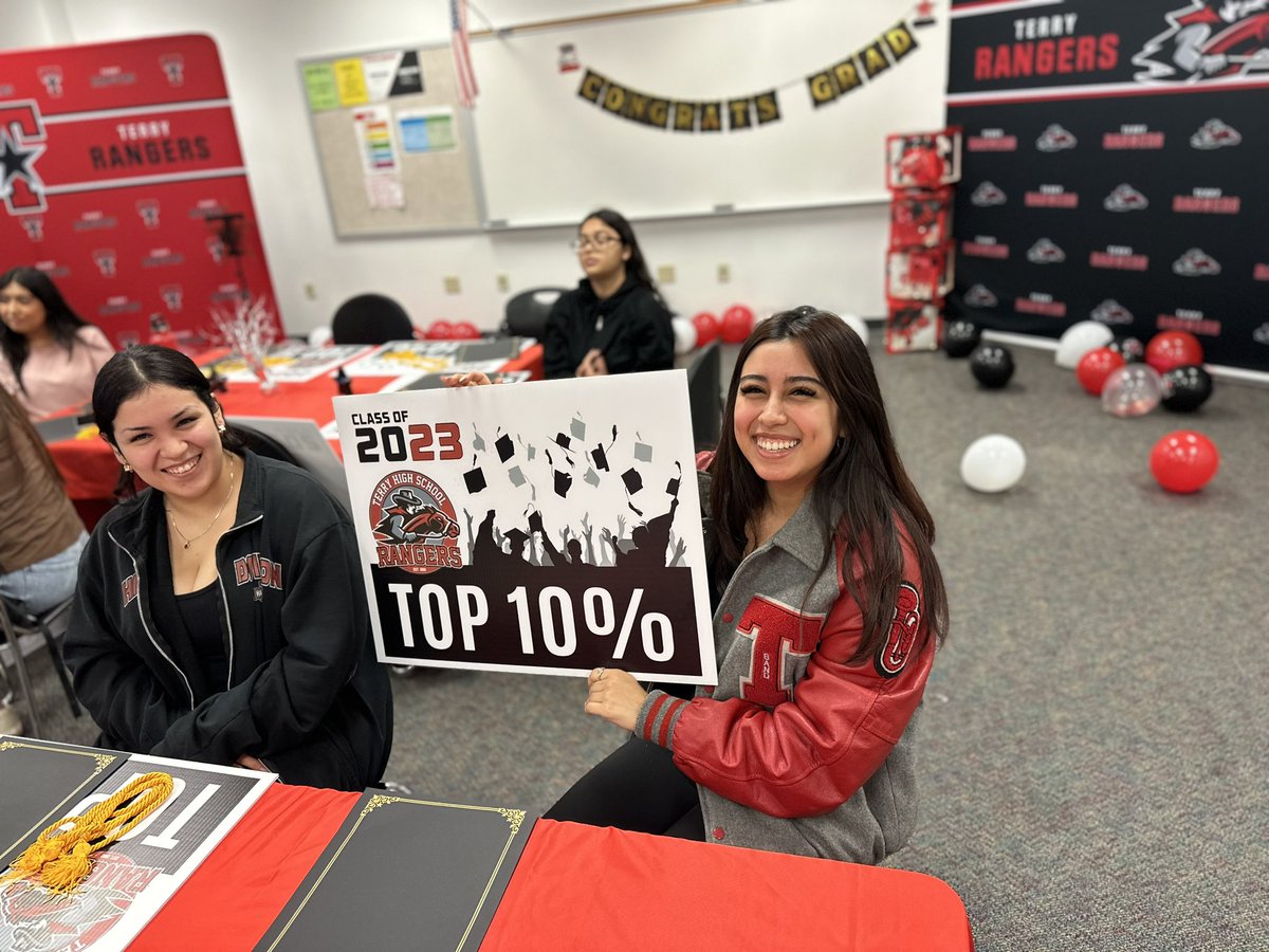 Terry_Rangers's tweet photo. Congratulations to our Terry High School Class of 2023 Top 10%! We literally couldn't hold our excitement as we celebrated your achievements this afternoon! #RangerPride #LetsRideOUT https://t.co/4GUe765ac9