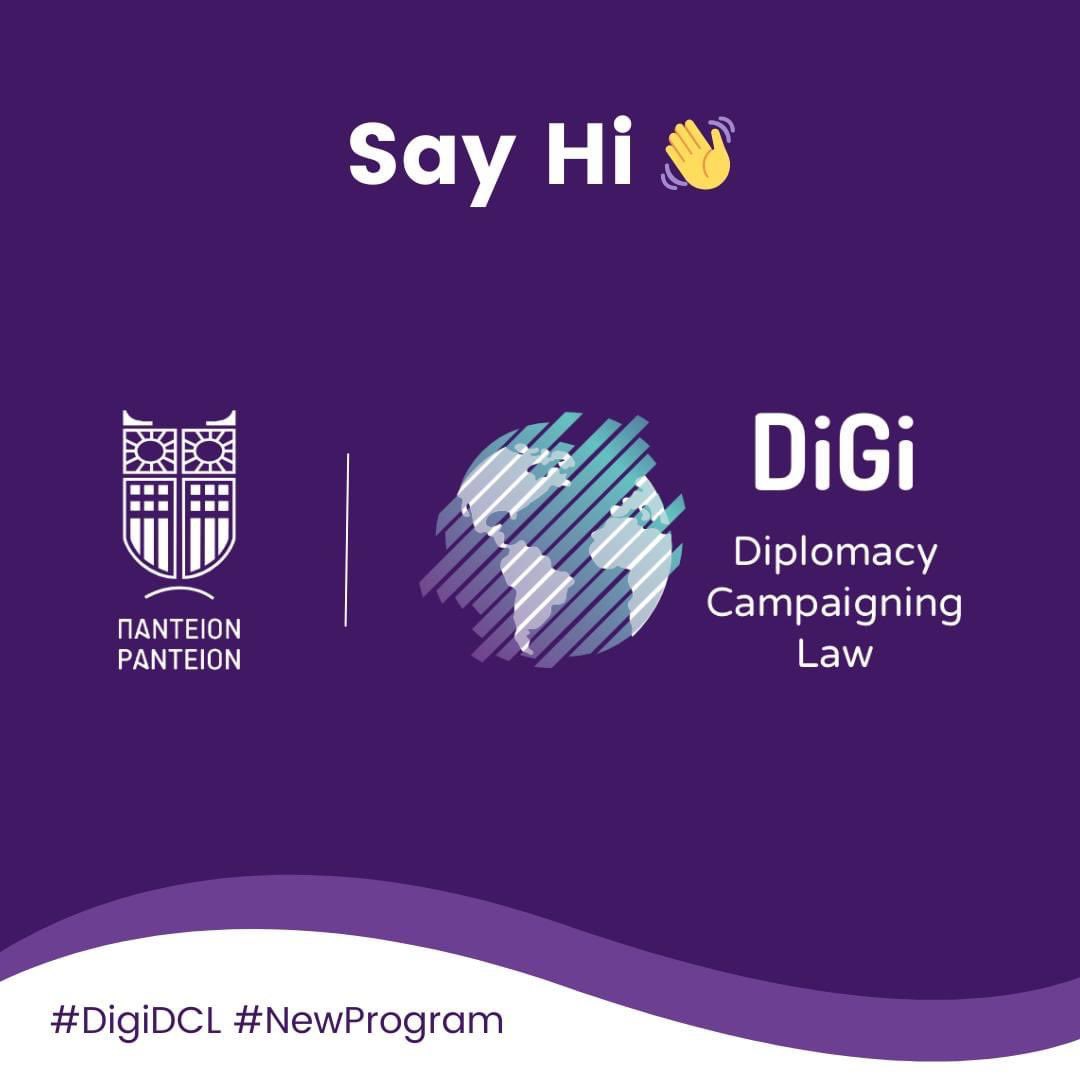 tsakarestou's tweet photo. Delighted to announce the Call for Applications to #DigiDCL-MA in Digital Transformation:e-Diplo,e-Campaigning &amp; Digital Law. A hybrid, innovative and international program jointly offered by @cmc_panteion x Dept. of International, European &amp; Area Studies. https://t.co/3AEhe8fWkD https://t.co/t6nwzK8Kuo