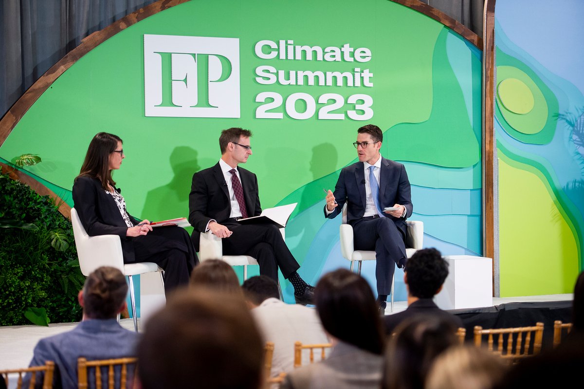 jakeclevine's tweet photo. Thanks @ForeignPolicy for an excellent #ClimateSummit23 and the chance to dig into our Belize Blue Bond transaction w @nature_org.
A win for climate resilience & economic development - and for advancing the US strategic interest in Central America.
Link: https://t.co/r8GN5J9YIv https://t.co/sRUgW8sQmJ