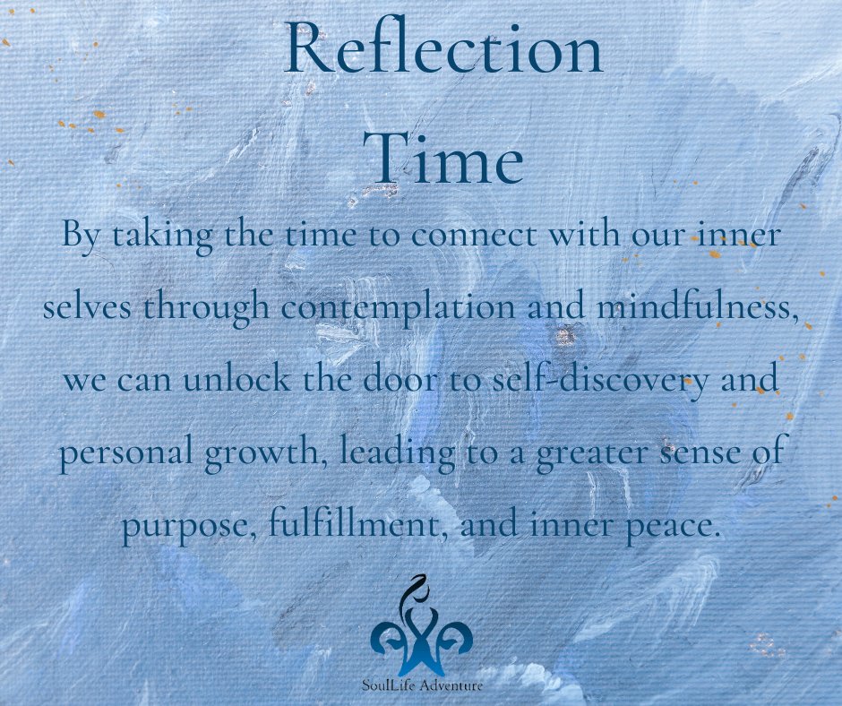 SoulLifeAdvent1's tweet image. What steps can I take to create a quiet and peaceful space within myself where I can regularly contemplate my soul, connect with my innermost self, and unlock the door to self-discovery and personal growth?

#BrendaSoucy #SouLlifeAdventure #IgniteYourSoul

#ContemplateYourSoul