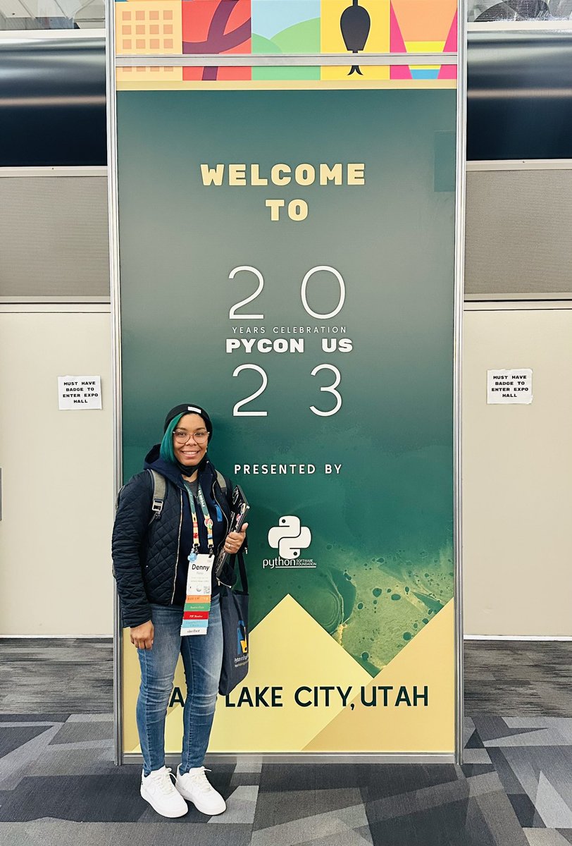 dennyperez18's tweet photo. I want to thank everyone who made #PyConUS2023 possible, including the amazing PSF staff and the dedicated volunteers.🐍💜
Thank you for providing us with a unique experience and the special gift we received as staff, including the awesome t-shirts. You all rock!
#PyCon
#Python https://t.co/vhpb0MrWAT
