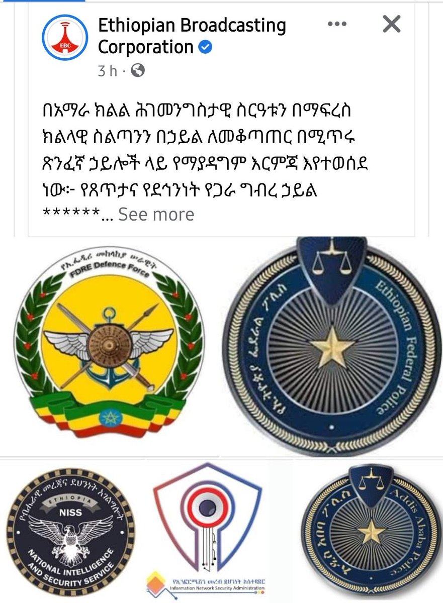 We have said it &amp; they are implementing it shamelessly. <a href="/AbiyAhmedAli/">Abiy Ahmed Ali 🇪🇹</a> has used the killing he orchestrated &amp; tweeted about in advance as a pretext to wage war on the Amhara people. The regime &amp; the international community which has emboldened it by silence are responsible for the