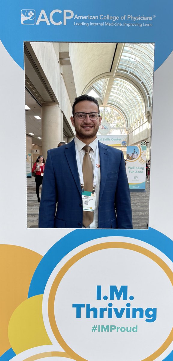 AGhanemMD's tweet photo. Super excited to attend my first #ACP2023 meeting in #SanDiego. https://t.co/4yJGKE9GPu