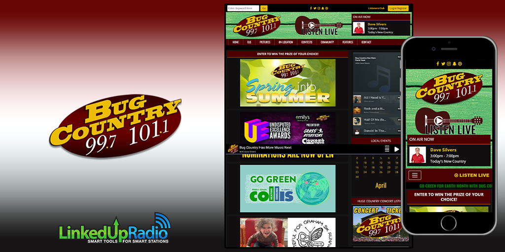 Hey there <a href="/BUGcountryCNY/">BUG Country 99.7/101</a>  in Utica, NY! Just wanted to give you a quick shoutout and a big thanks for using our <a href="/_LinkedUpRadio/">LinkedUpRadio</a> platform built by <a href="/Envisionwise/">Envisionwise</a> . You guys are killing it with your digital presence! Keep on twangin' and groovin'!📷 
#CountryRadio #WebsitesForRadio