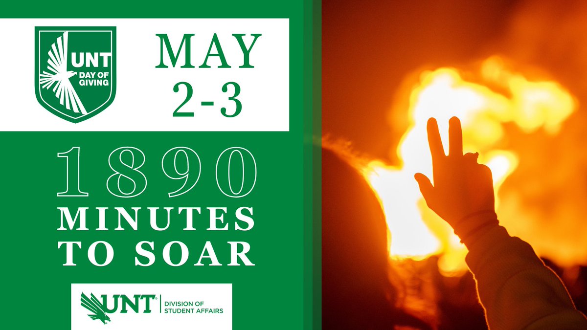 UNT_DSA's tweet photo. It’s finally here! Show your support this #UNTGivingDay by making a gift to the Division of Student Affairs or sharing on social media! https://t.co/ThZxXOmXwX

#UNT #GMG https://t.co/VMd60mO3T7