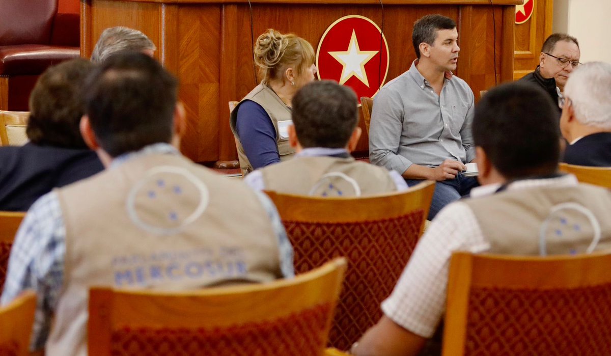 SantiPenap's tweet photo. Conversé con Observadores Internacionales del Parlasur sobre cómo se está desarrollando este proceso de cara a las elecciones del 30 de abril. https://t.co/34lurbDnNC