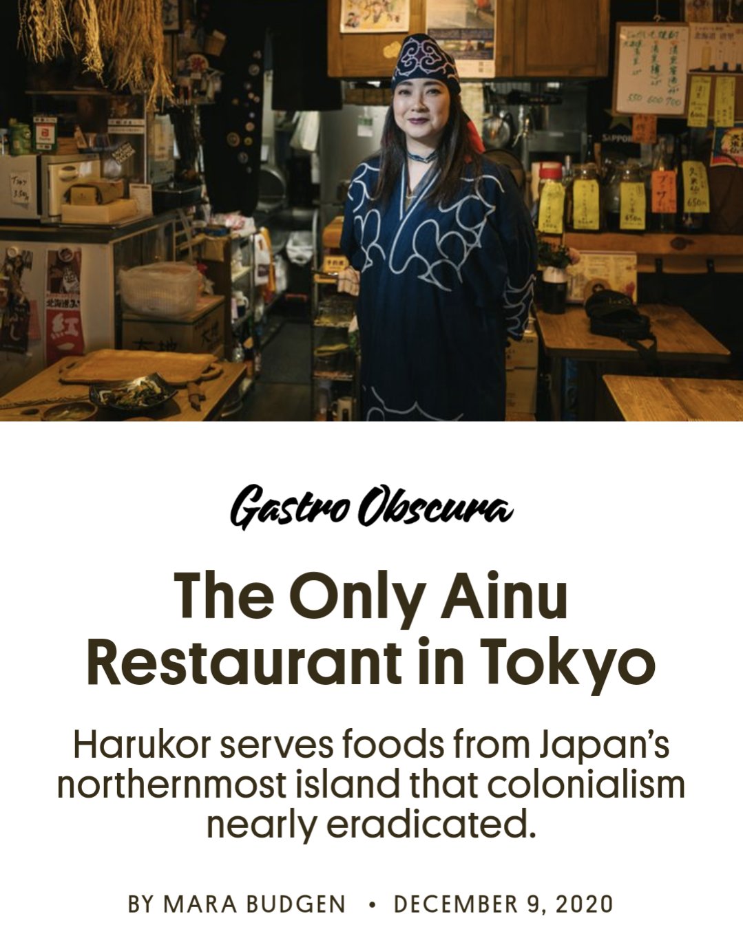 The Only Ainu Restaurant in Tokyo - Gastro Obscura