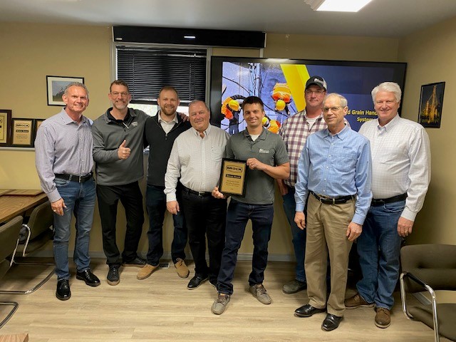 Always a pleasure to meet with the Brock guys! <a href="/brockgrain/">Brock Grain Systems</a> #AgTwitter