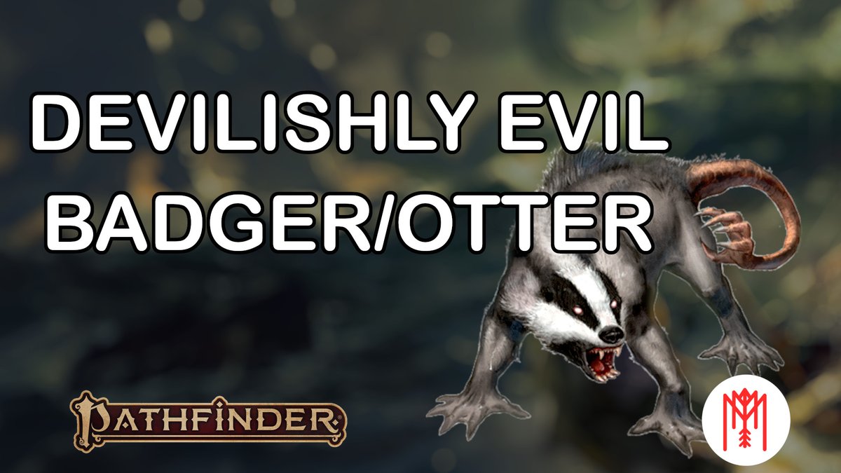 Monsters_Multi's tweet photo. Today we take our first crack at #PF2e content, taking a look at the Ahuizotl. A weird otter badger potentially cultist creature! 

We'll be doing our usual monster breakdowns but also talking about how to bring this monster into #dnd #ttrpg

https://t.co/Dpw4JXNsf0 https://t.co/d1Xiam5kUm