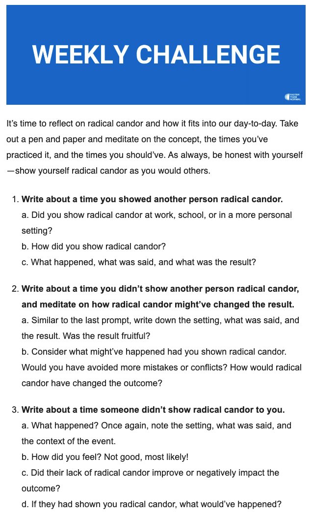 _alexbrogan's tweet photo. A practical challenge for those wanting to learn how to be transparent without being rude. 

The Radical Candor Framework: https://t.co/wDptDghsxA