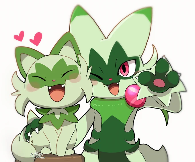 ニャオハとニャローテ