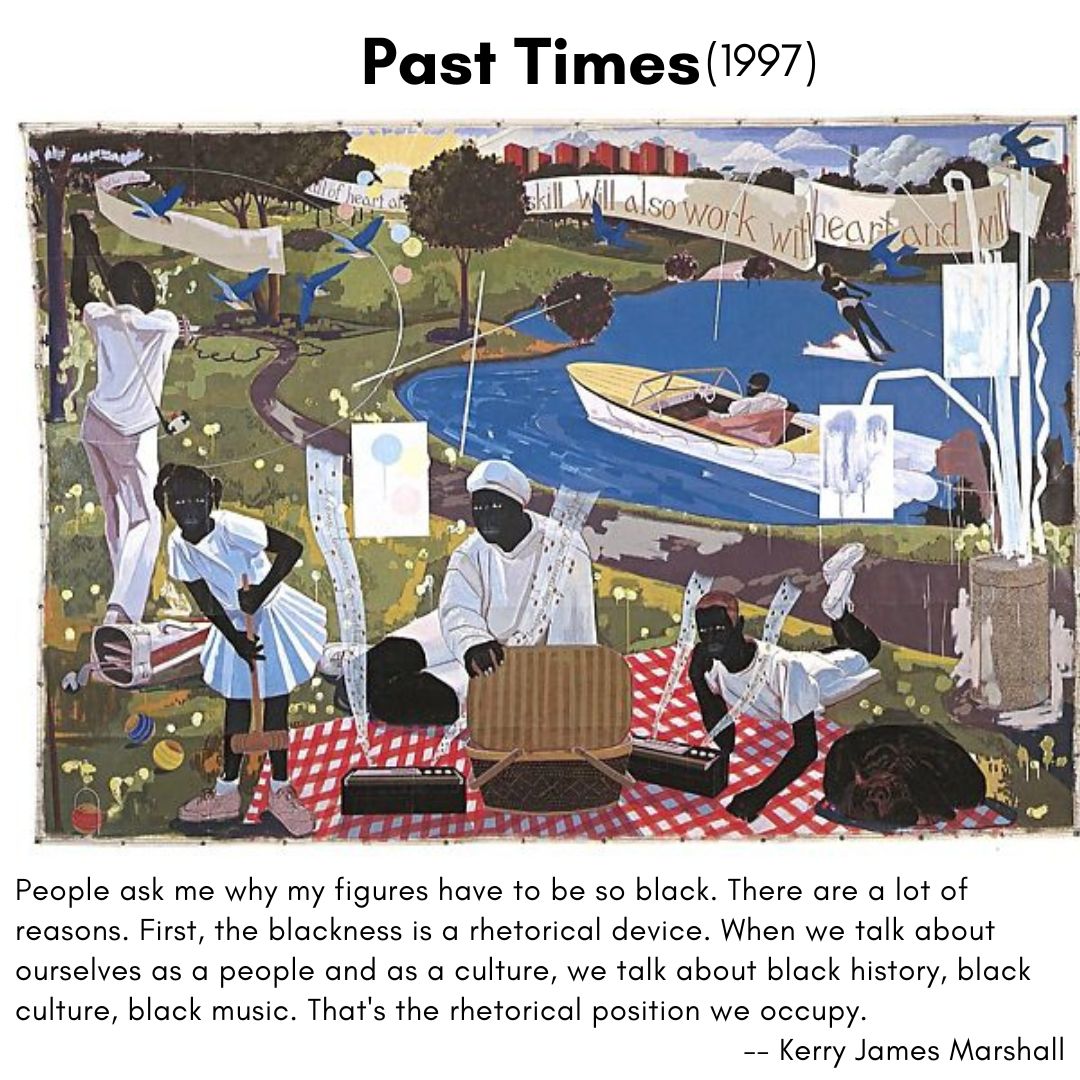 New blog post about Kerry James Marshall.

'His paintings convey a mastery of thought, exemplifying his understanding of the subject matter, as well as the techniques needed to be regarded as a master painter.'

Link in bio.

Enjoy!

#kerryjamesmarshall #contemporaryart