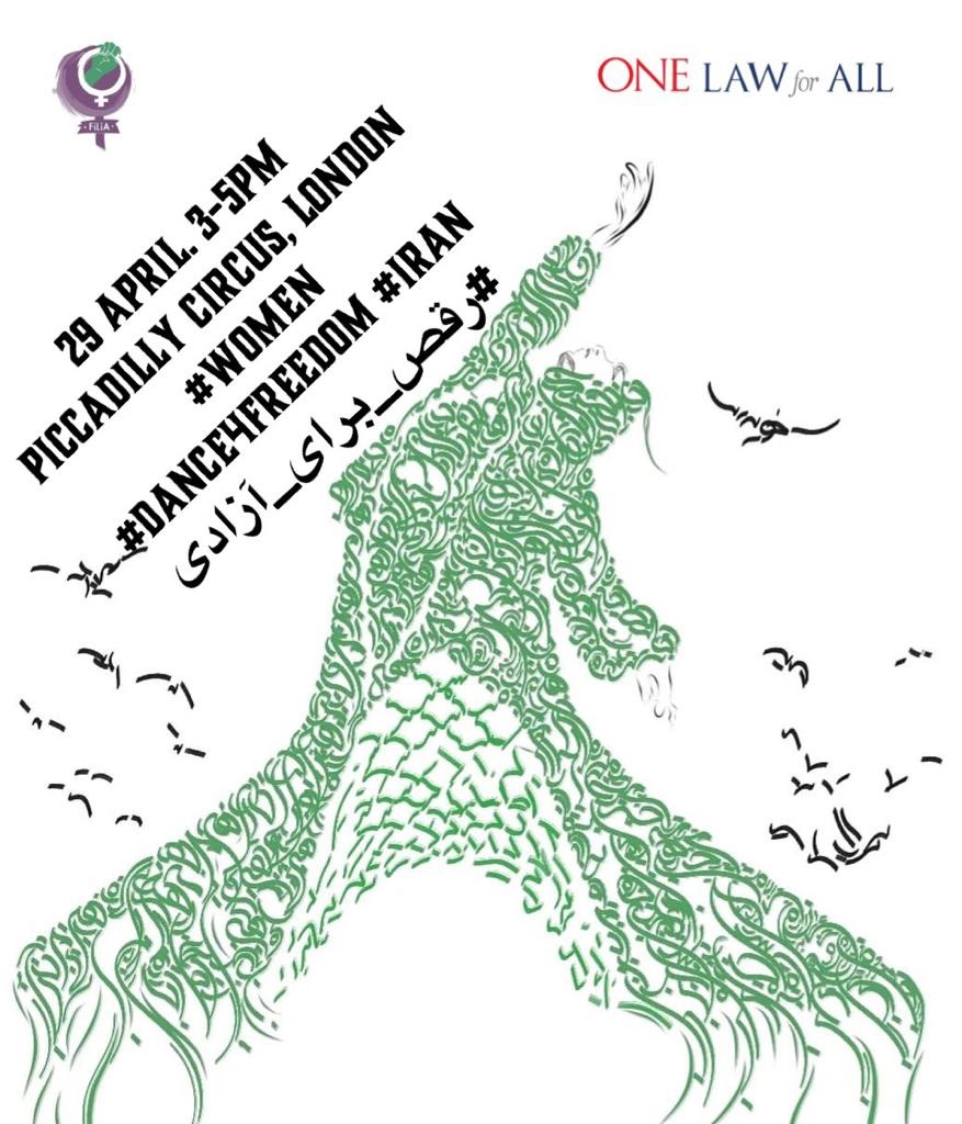 MaryamNamazie's tweet photo. 29 April: Women #Dance4Freedom, Piccadilly Circus, 3:00-5:00pm by @One_Law_for_All &amp; @FiLiA_charity In Solidarity with #WomanLifeFreedom #IranRevolution on #InternationalDayofDance

29 April: Women #Dance4Freedom, Piccadilly Circus, 3:00-5:00pm

https://t.co/7J9vdims9S https://t.co/h1batV7uTf