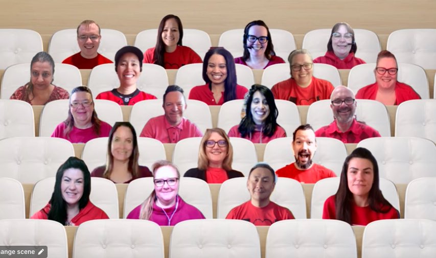 cbelearn's tweet image. It was all about #Red4EdAB at #cbelearn Jr High staff meeting today! #wearecbe @ATA38