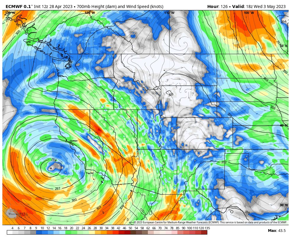 SeattleWXGuy's tweet photo. Its gonna get wild around the Pacific Northwest starting Sunday into next week. Multiple rounds of thunderstorms, Impressive/instability, adequate shear, heavy precipitation/localized flooding, dangerous lightning, wind/hail severe threat also possible. Wednesday looks particularly interesting east of the Cascades with deep instability and shear. Upper level flow out of the SE will potentially allow for storms to move off the Cascades and into Western WA/OR/BC metro areas. Details of course will get more clear as we get closer.