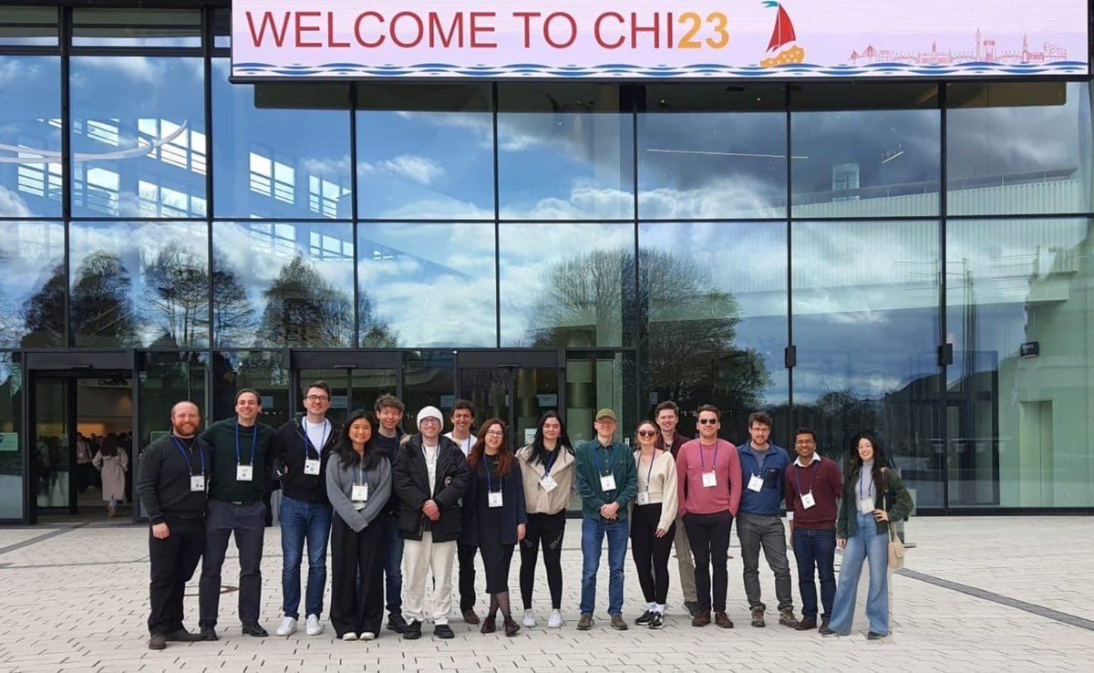 Our group photo at #CHI2023! So grateful to work with such an amazing and supportive group of people... 🤩 Presenting our work and meeting the community in-person was unforgettable. Looking forward to the next one! Thanks @sigchi for organising such a wonderful event 🙌