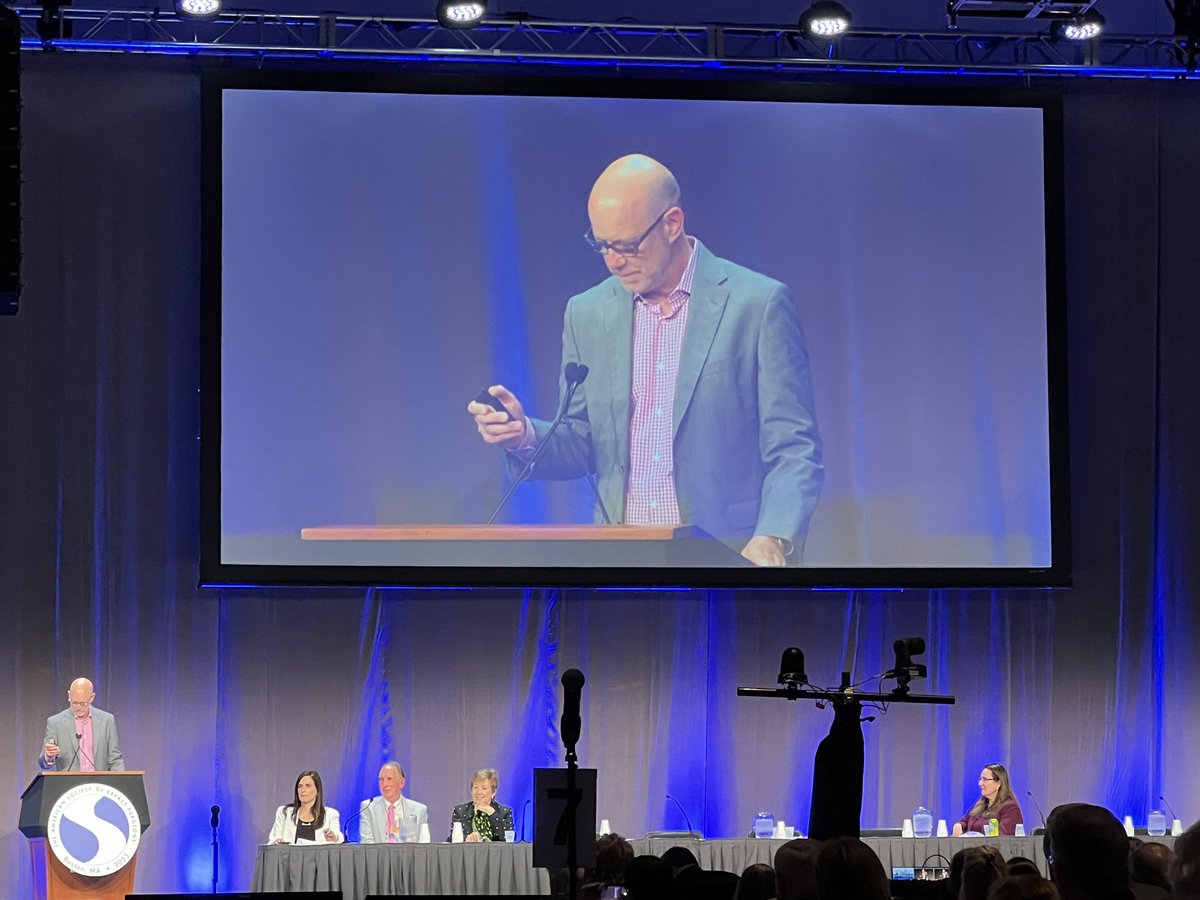 puneetsinghmd's tweet photo. #ASBrS23 second great debate on clipping lymph nodes - Dr. Michael Alvarado argues yes! Not all biopsied nodes are a sentinel node and can decrease false negative rate of procedure. Plus it’s easier to identify a clipped node. “Clip it to win it” #precisionmatters @ASBrS 1/3 https://t.co/3DcvE76aqg
