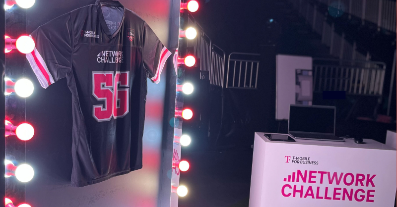 TMobileBusiness's tweet photo. .@trentgreen10, former Chiefs QB, scores at our #5GNetworkChallenge football station after commenting on Thursday night’s big picks at our exclusive event where nearly 100 businesses took the Network Challenge.
Learn more about it. https://t.co/fyNZbcdSZI #ThePickIsIn