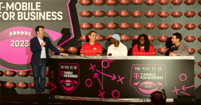 TMobileBusiness's tweet photo. .@trentgreen10, former Chiefs QB, scores at our #5GNetworkChallenge football station after commenting on Thursday night’s big picks at our exclusive event where nearly 100 businesses took the Network Challenge.
Learn more about it. https://t.co/fyNZbcdSZI #ThePickIsIn
