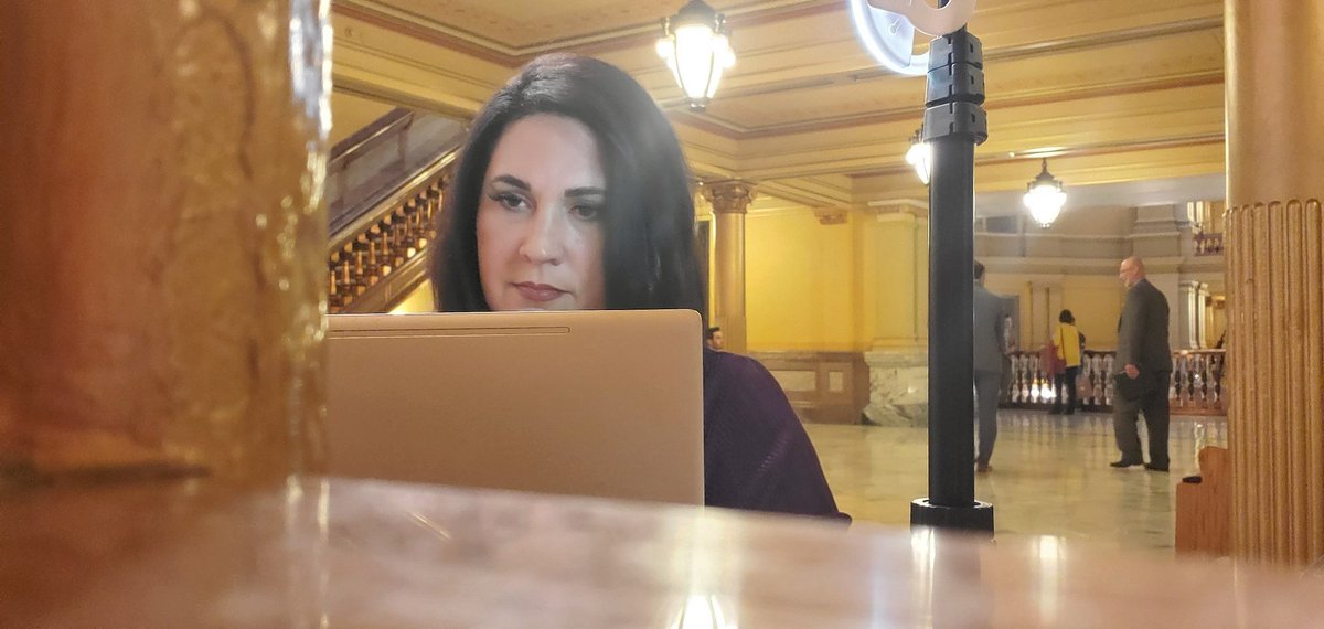 PilarPedrazaTV's tweet photo. Recording #KansasWeek in the field this week as we're still waiting for the #ksleg to wrap up the 2023 session. Thanks to @DionKansas @KWCHShawn and Dr Russell Arben Fox from @FriendsU for helping out! Catch the action on @PBSKansasCH8, 7:30 tonight & @KAKEnews 1:30am Sunday. https://t.co/R1YOr0BtuY