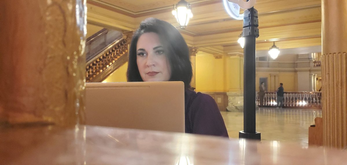 PilarPedrazaTV's tweet photo. Recording #KansasWeek in the field this week as we're still waiting for the #ksleg to wrap up the 2023 session. Thanks to @DionKansas @KWCHShawn and Dr Russell Arben Fox from @FriendsU for helping out! Catch the action on @PBSKansasCH8, 7:30 tonight & @KAKEnews 1:30am Sunday. https://t.co/R1YOr0BtuY