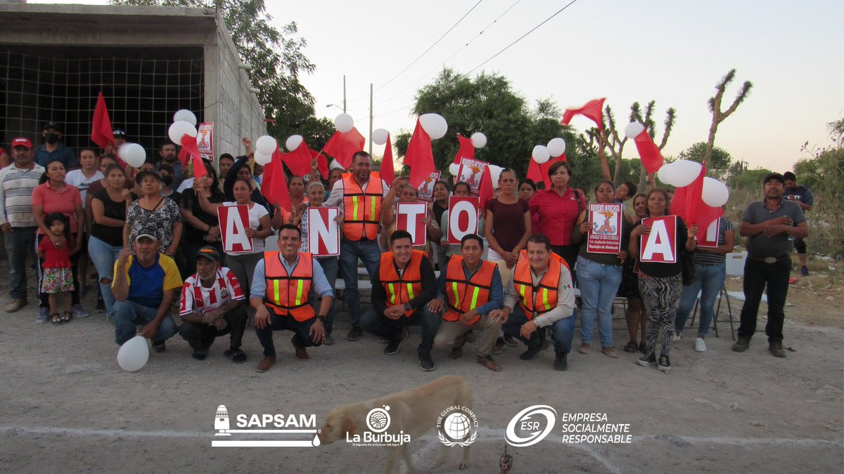 SapsamOficial's tweet photo. SAPSAM da arranque a la obra de alcantarillado sanitario en la Colonia Ampliación Antorchista, con la construcción de 28 pozos de visita e instalación de  1,391 metros de tubería. Beneficio para 126 viviendas  y 400 usuarios. https://t.co/zAHT1QDODw
