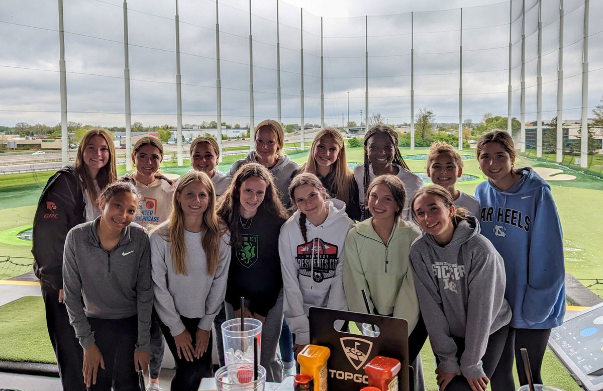 Solid play this afternoon followed by a post game Top Golf outing. Game 2 of Crossroads Showcase kicks off at 12pm tomorrow!