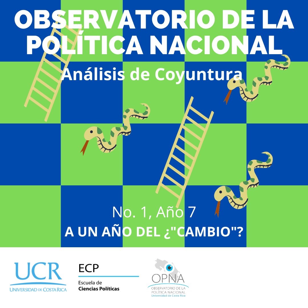 OPNA_UCR's tweet photo. Análisis de Coyuntura | Inestabilidad del gabinete, "las Rutas" y discusiones legislativas del primer trimestre del año. 

De parte del equipo del OPNA presentamos el primer Análisis de Coyuntura del 2023 titulado: A un año del ¿"cambio"?
https://t.co/ohafmY4HfJ https://t.co/fS2gPxBEiD