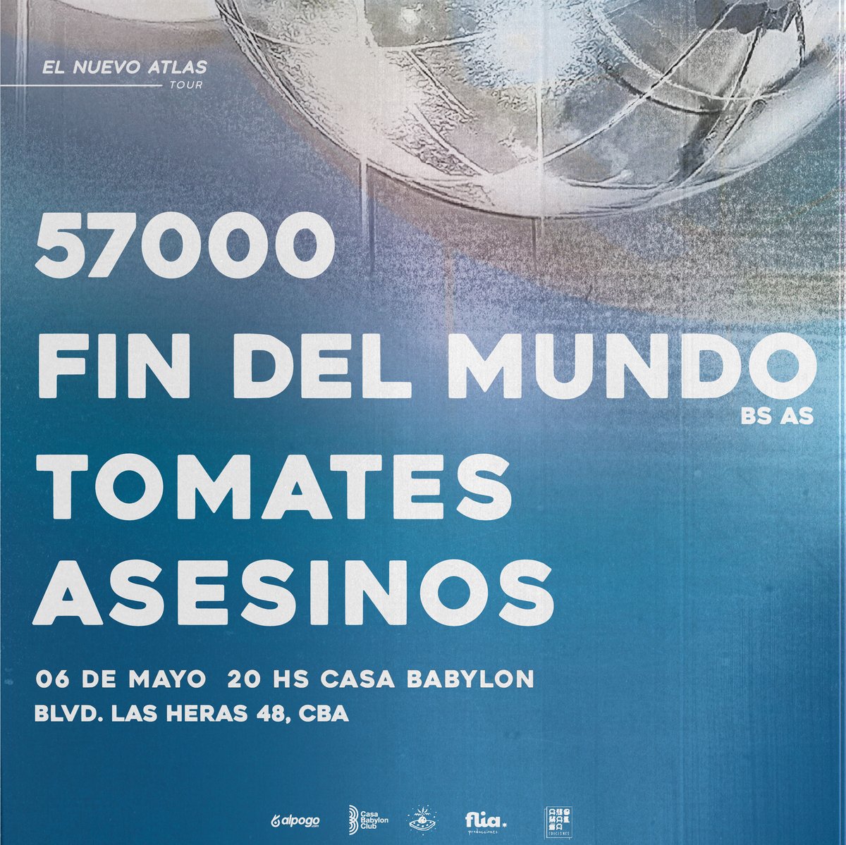 tomasesinos's tweet photo. Muy pronto anunciaremos gira y presentación de disco, pero antes nos vemos en @casaBabylonclub junto a 57000 (que presentan EP) y @lasfindelmundo (por primera vez en Córdoba!). 100% @anomaliaed.

🎫 en @alpogotickets:  https://t.co/Wu5asyHR0Z https://t.co/hsNKC5bjum